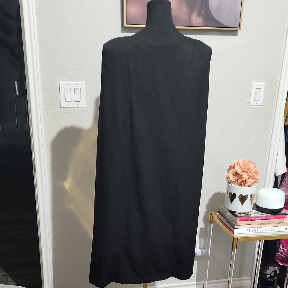 Source Unknown Elegant Black Cape Jacket - image 4